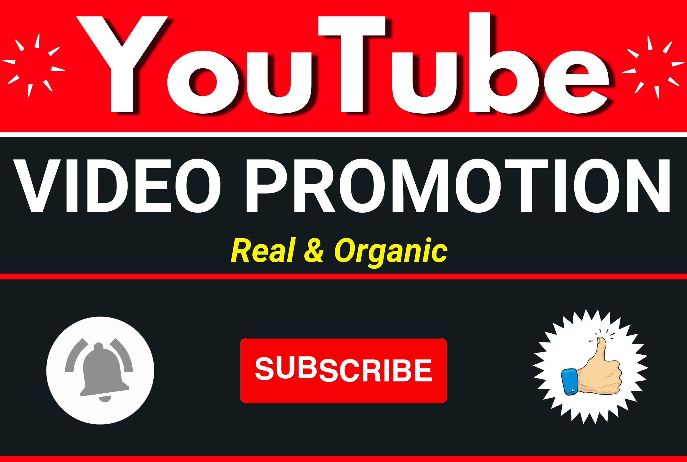 Super Fast High Quality YouTube Video & Chanel Promotion With Real and Organic User