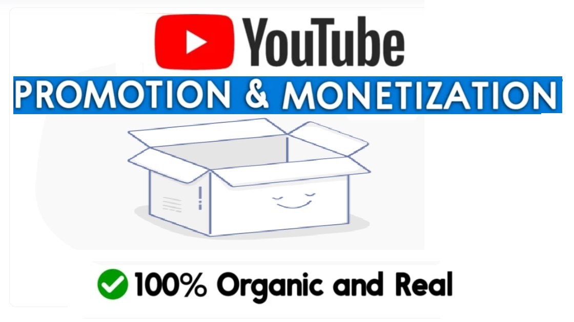 Viral organic promotion and marketing for youtube monetization