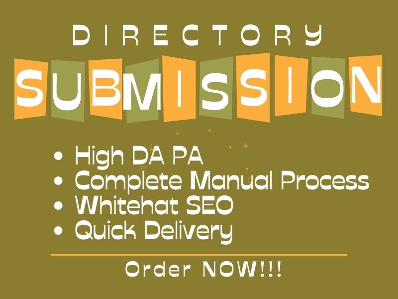 100 Do follow whitehat high DA PA manual process Directory Submission backlinks