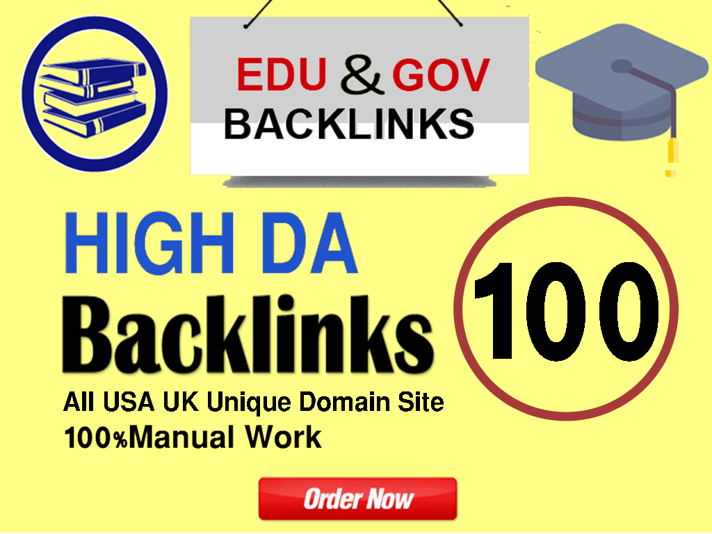 100 EDU/GOV Backlinks Manually Created From USA UK Top Universities Unique site