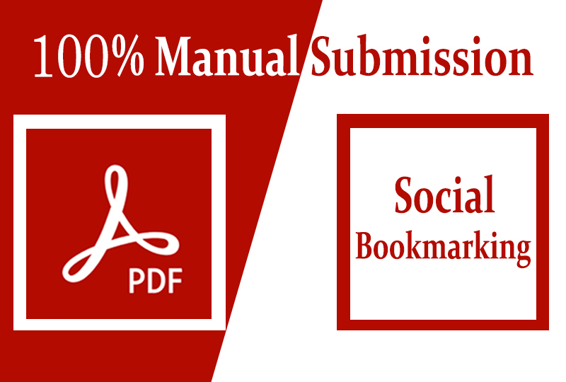 Top 20 Manual PDF Submission And 60 High Quality Social Bookmarking