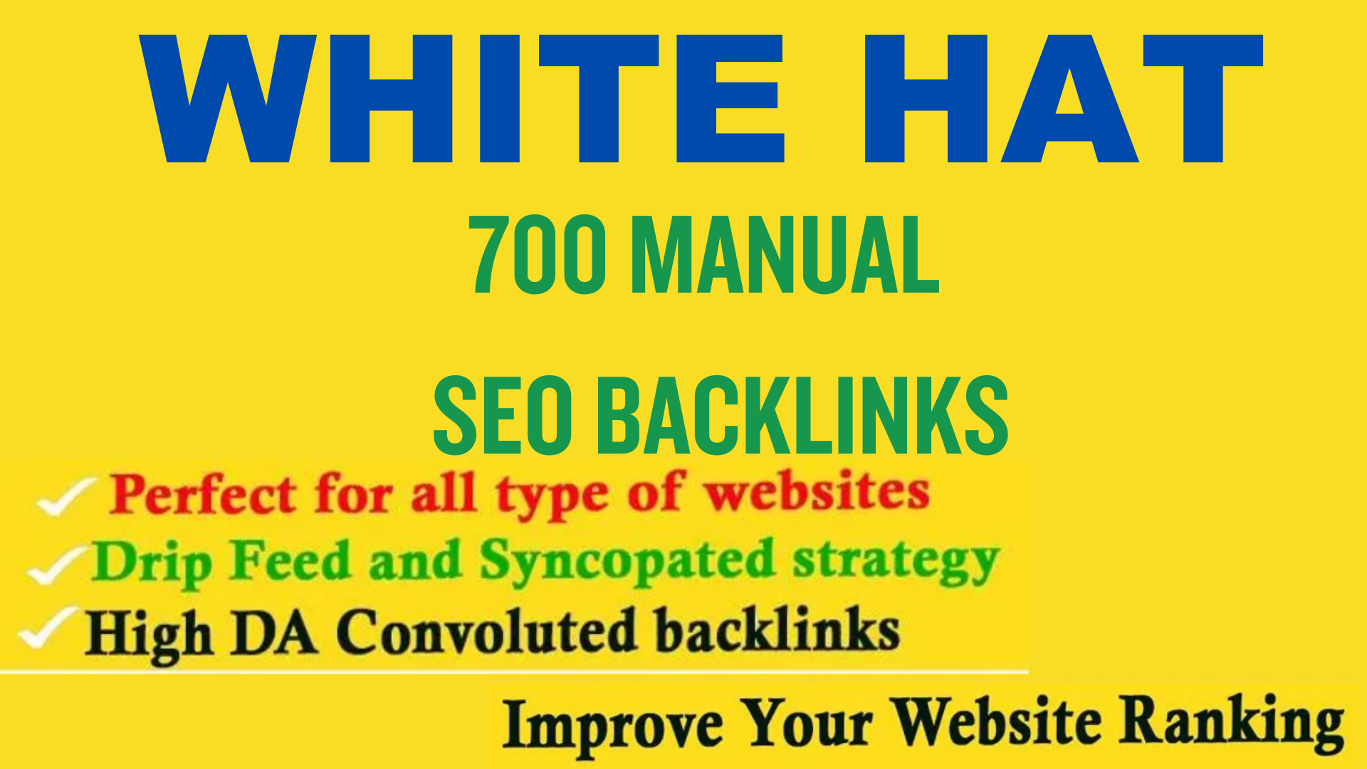 make 2 million high quality white hat SEO dofollow backlinks