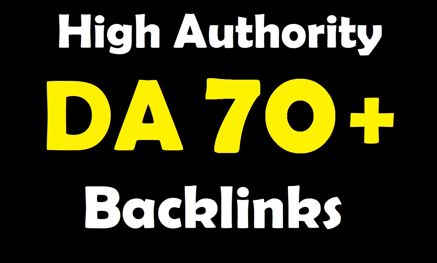 I will create 20 high authority do follow backlinks on Da 70+ websites