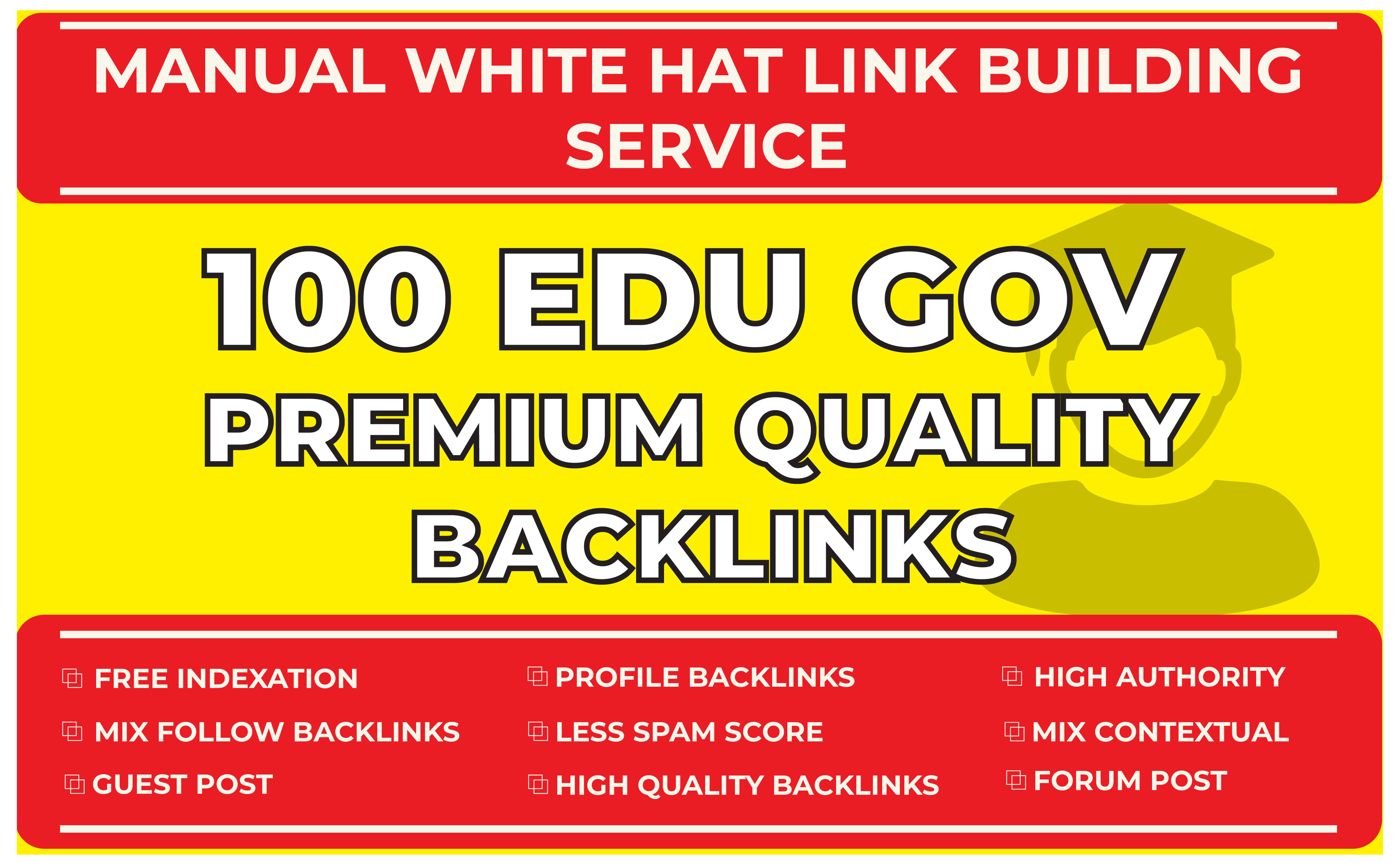 boost your ranking with 100 edu,pr9 high authority SEO backlinks link building