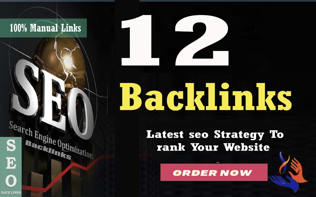 Get 12 High DA 50-70 Backlinks