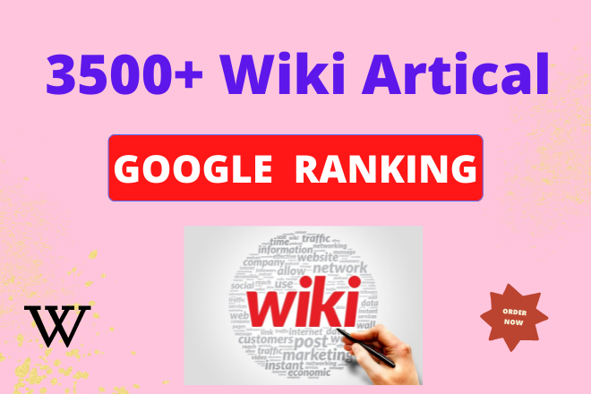I will provide 3500+ wiki articles lifetime backlinks for your website