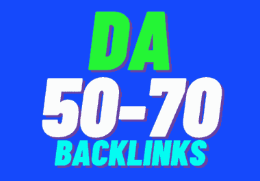 Get 40 High DA 50-70 Backlinks