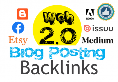 Get Huge Boost in Search Engine,  50 Web 2.0 Contextual Backlinks