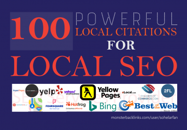 Boost Google 1st Page Ranking with local citations,  business listing