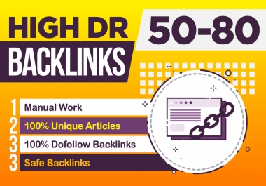 Create 120 high DR permanent dofollow backlinks for off page seo