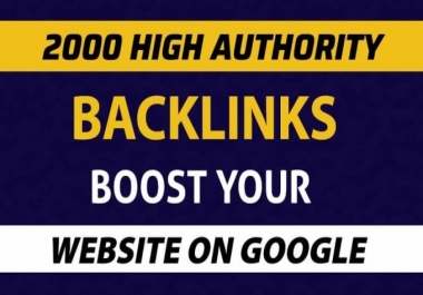 Provide You 2000 Manually Created High da high quality backlinks for google ranking