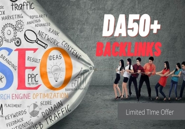 All DA50+ Backlinks 130+ Manual PR7 to PR10 Authority Links to improve SERP