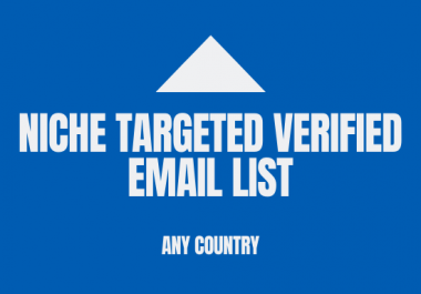 I will provide 5k niche target email list