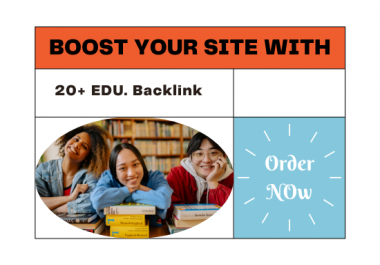 I will make 20+ Edu/gov Backlink manually