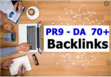 Get 10 PR9 - DA Domain Authority 70+ Backlinks for your Website