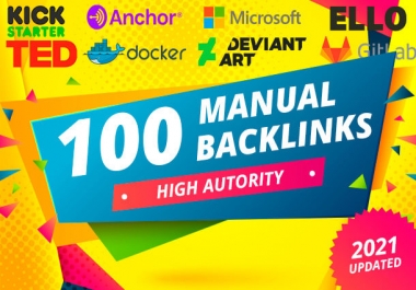 100 Best Quality High Authority SEO Backlinks Top Ranking Sites On Google