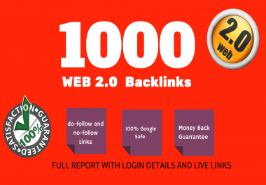 get 1000 Web 2.0 SEO High DA PA Backlinks