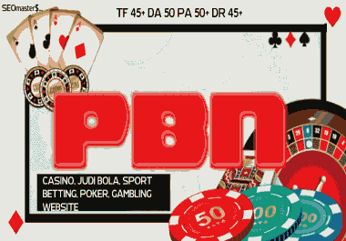 120 Homepage PBN Casino Poker Slot online Betting ADULT Gambling Sport betting- SEO Package