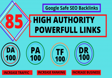 TOP OFFER-Build 85 Unique Domain SEO Backlinks On TF100 DA100 Sites