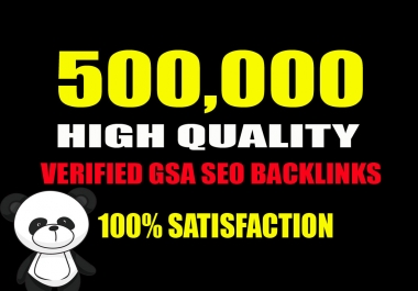 2X500,000 GSA SER SEO Backlinks For Increase Link Juice and Faster Index on Google's