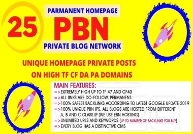 create 25 pbn seo backlinks on high metrics link building boost ranking