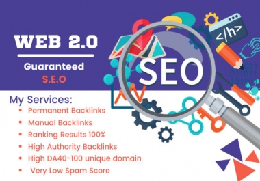 Build 200 dofollow web 2 0 backlinks for top ranking