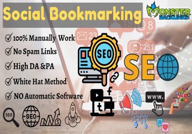 I Will Manually Top 100 High-Quality Social Bookmarking To Rank Website.