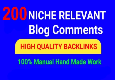 I will build 200 high quality niche relevant SEO backlinks service