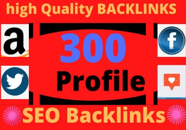 I will do 300 unique domain off page SEO profile backlinks