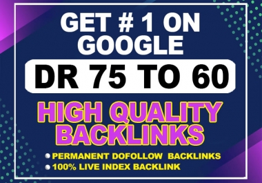 Build 10 Manual High Dr75 Plus Homepage SEO Dofollow Backlinks