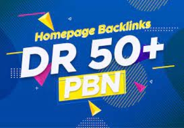 I will 20 manual high dr50 plus homepage SEO dofollow backlinks