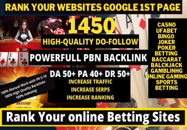 1450+ PERMANENT PBN Casino/Gambling/Poker/Judi BOLA RELATED UNIQUE casino SITE