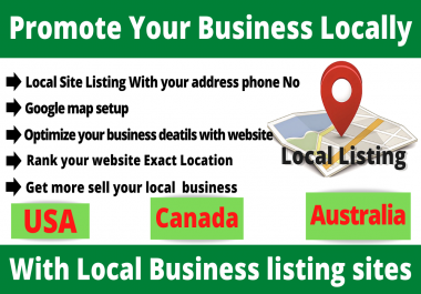 You can Promote Your Business or Services By 100 local citations SEO or business listing Directory