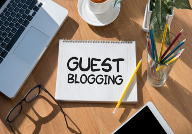 I will do 5 guest posting on DA 80 site with do follow backlink guest post