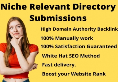 Instant Approve 50 Live Web Directory Submissions Manually from High Authority Directories