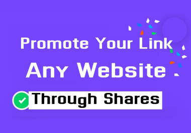 100+ Shares for your website,  blog,  video,  or any URL