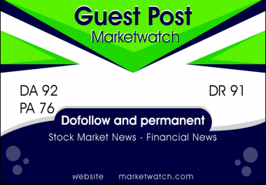 I will do 1 guest post on marketwatch,  press release