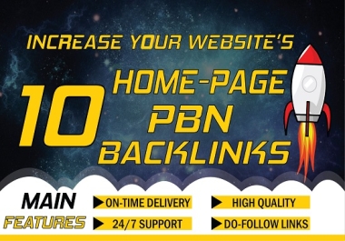 I will create permanent homepage pbn backlinks