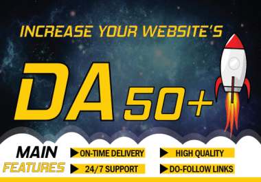 Increase Moz Domain Authority Da 40 to 50 Plus