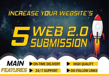 I will create unique web2.0 submission backlinks