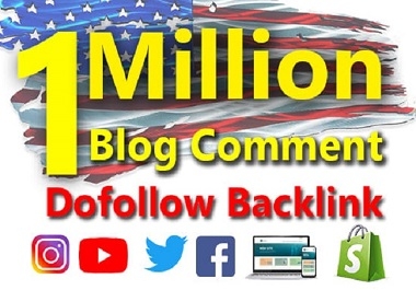 I will do 1 million live check dofollow blog comment backlink blast