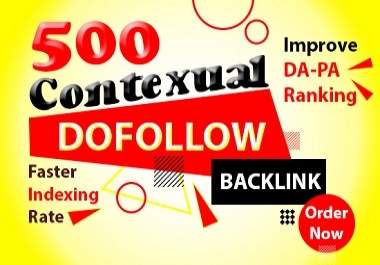 I will rank higher via 500 contextual seo dofollow multi tier natural backlinks