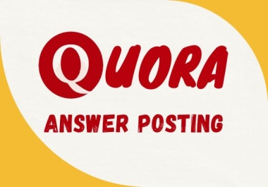 I will do High Quality Quora Answer Posting and Backlink