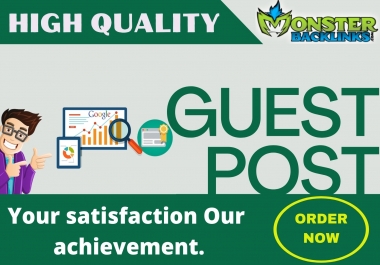 I will write and Published high quality guest post