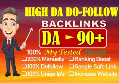 Do 200 high da authority white hat SEO dofollow backlinks link building service