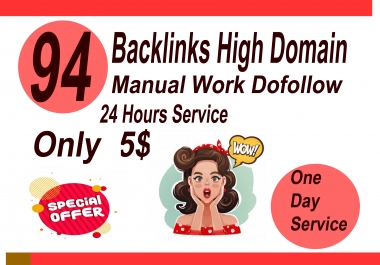 i wil do 94 backlinks high Domain dofollow comment links