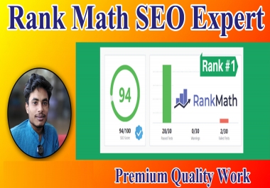 I will advance wordpress rank math seo optimization