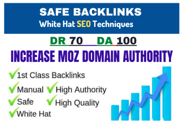 I will increase domain authority moz da 80 high quality SEO backlinks