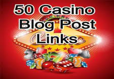 I Will Create 50 Casino Blog Post and Casino/ Gambling/ Poker/ Betting/ and Sports Site From Web2.0
