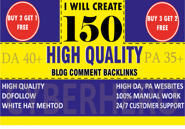 I will Create 150 Unique Dofollow Blog Comments On Actual Page